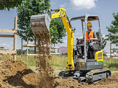 Мини-экскаватор Wacker Neuson EZ17E: без выбросов, тихий, мощный